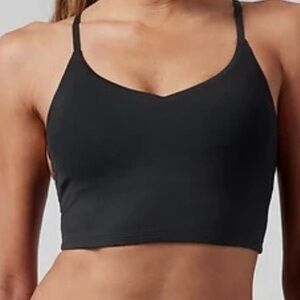 Athleta NWT Women's Ventura Crop Bikini Top A-C S Black